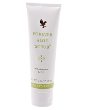 Effective exfoliation for the whole body with mild Forever Aloe Scrub, which removes dead skin cells and cleanses down deep to keep your skin fresh.