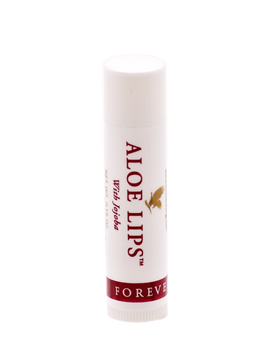 The popular lip balm Aloe Lips with Aloe vera, jojoba oil and beeswax, which protects the lips and keeps them soft.