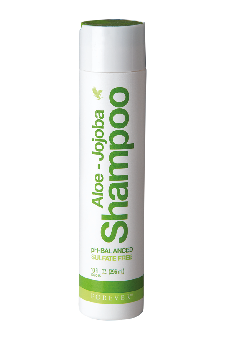 Aloe-jojoba Shampoo is a luxurious, pH-balanced shampoo with Aloe vera and jojoba, free of sulphates.