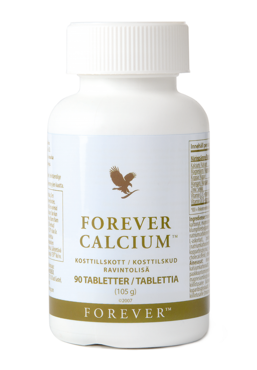 Calcium is needed for the maintenance of normal bones. Forever Calcium also includes copper, manganese, magnesium, zinc and vitamins C and D.