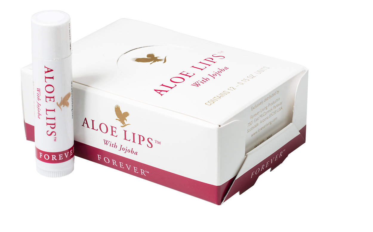 The popular lip balm Aloe Lips with Aloe vera, jojoba oil and beeswax, which protects the lips and keeps them soft.