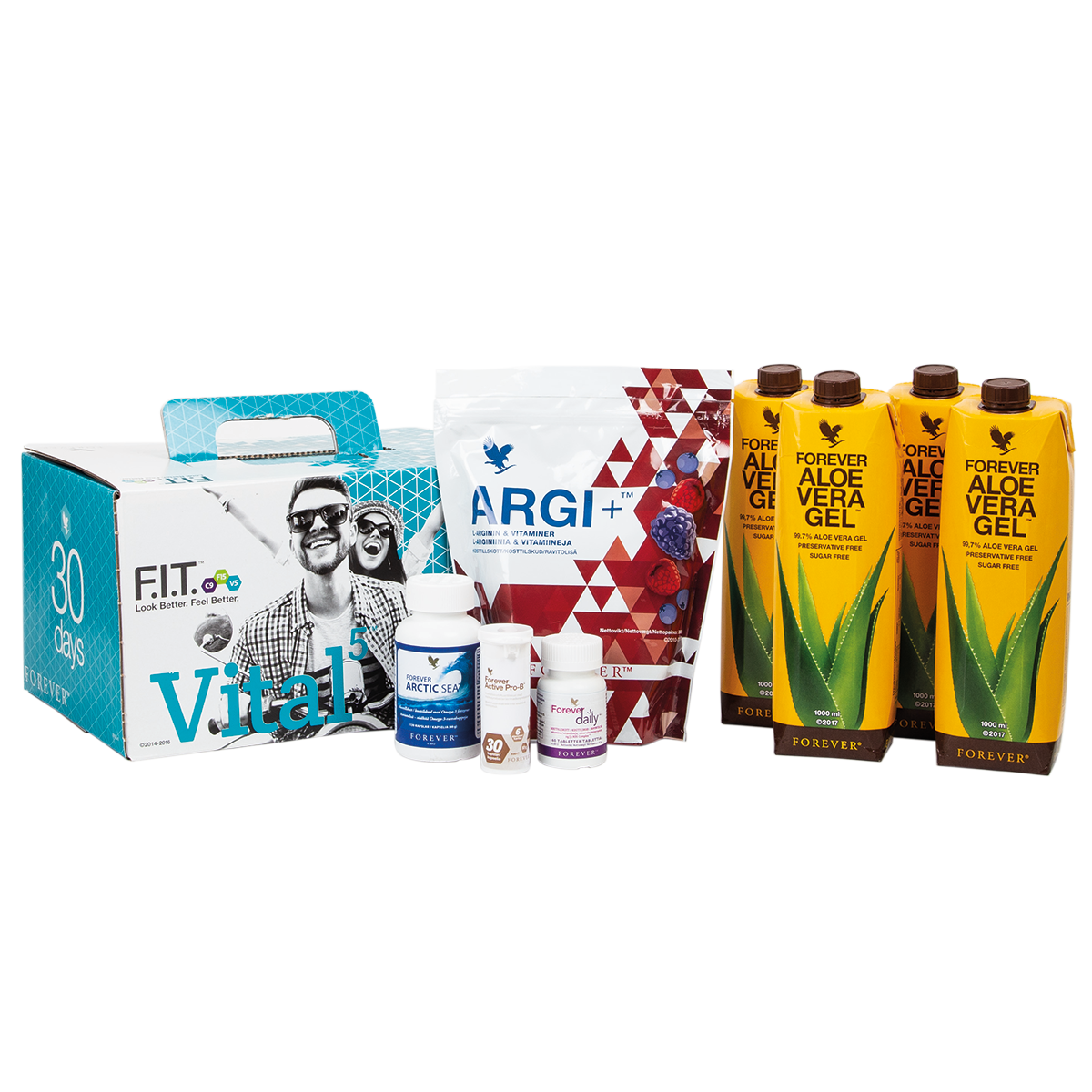 Vital5 brings together our 5 most popular dietary supplements, including Forever Daily multivitamin, Forever Active Pro-B and Forever Arctic Sea.