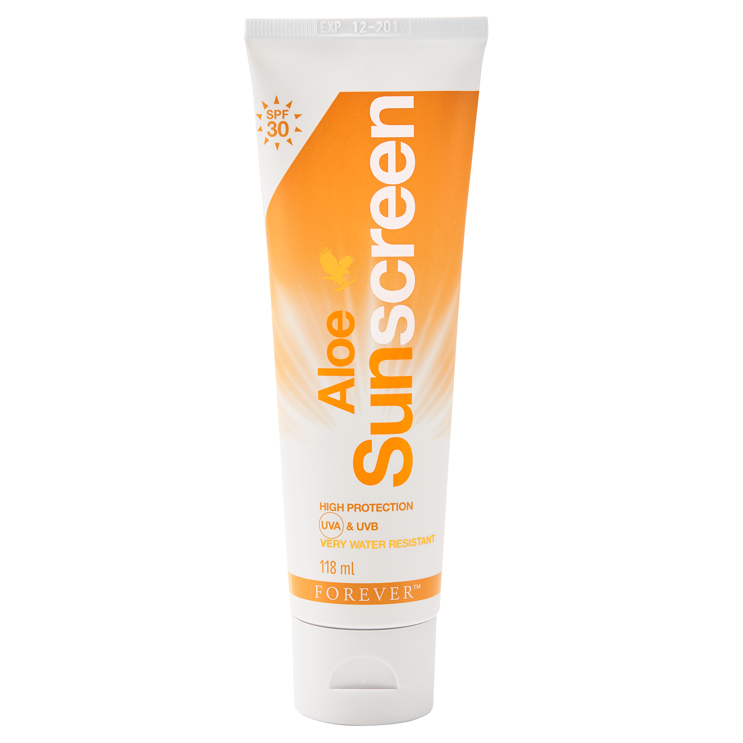 Forever’s Aloe Sunscreen is extra water resistant and protects against both UVA and UVB rays.